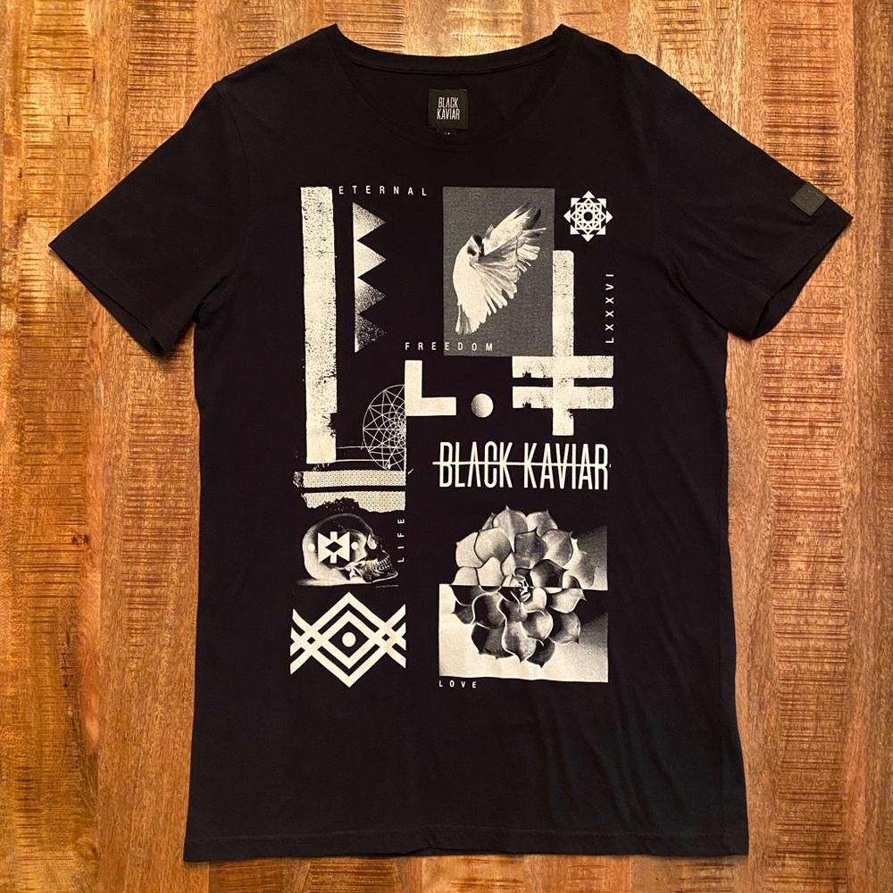 Black kavair T-shirt